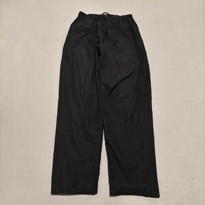 VTG Y2K Adidas Track Pants Mens Small Black Windbreaker Athletic Outdoor Running